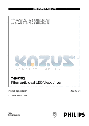 74F5302 datasheet - Fiber optic dual LED/clock driver