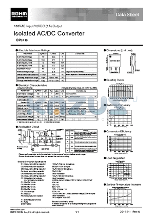 BP5716_10 datasheet - Isolated AC/DC Converter