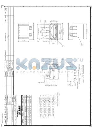 020133MR004S225ZL datasheet - USB CONNECTOR R/A DIP TYPE SERIES A