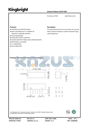 DF3ID datasheet - 6.8mmx19.9mm LIGHT BAR