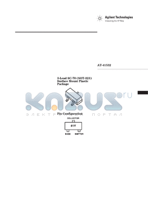 AT-41532-BLK datasheet - NPN SILICON TRANSISTOR