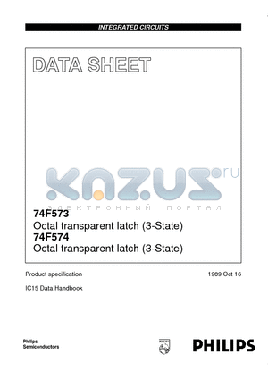 74F573 datasheet - Octal transparent latch 3-State