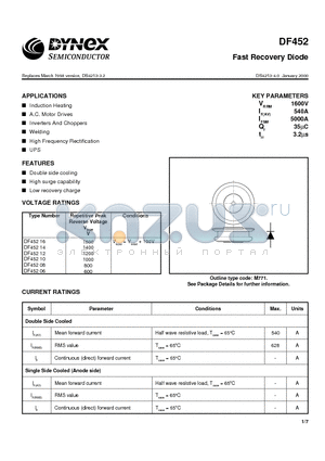 DF45216 datasheet - Fast Recovery Diode