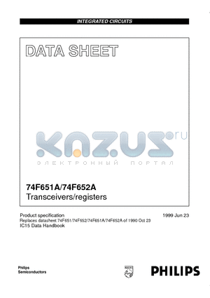 74F652A datasheet - Transceivers/registers