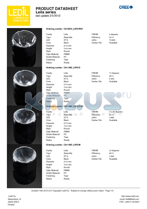 CA11482-LXP2-D datasheet - Leila series