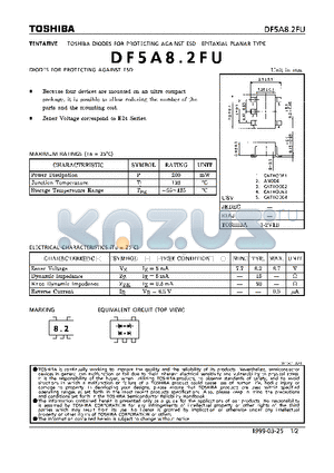 DF5A82FU datasheet - DIODES (DIODES FOR PROTECTING AGAINST ESD)