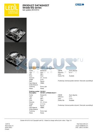 CA12411 datasheet - Strada-SQ series