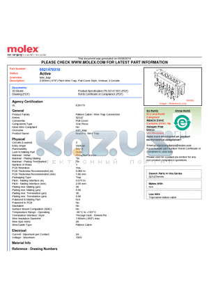 52147-0310 datasheet - 2.00mm (.079