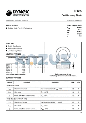 DF68540 datasheet - Fast Recovery Diode
