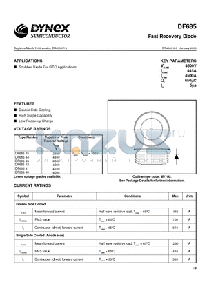 DF68541 datasheet - Fast Recovery Diode