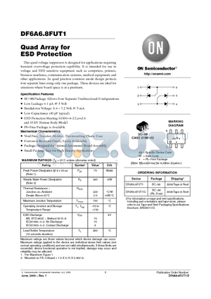 DF6A6.8FUT1 datasheet - Quad Array for ESD Protection