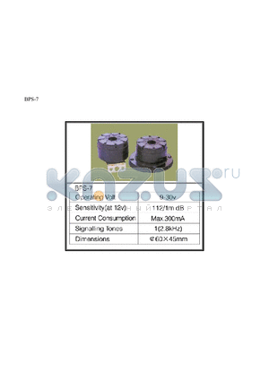 BPS-7 datasheet - BPS-7