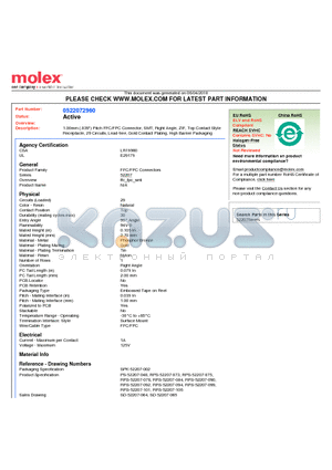 52207-2960 datasheet - 1.00mm (.039