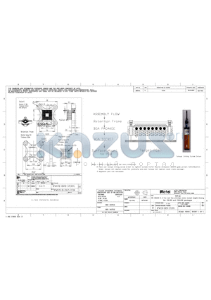 BPW128-0828-12CB95 datasheet - SE-CSG128-H, E-Tec lead free prototype socket drawing for CSG128 and CSG128 packages