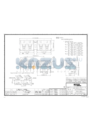 020167MR008S502ZU datasheet - USB SERIES A, R/A DUAL TYPE SHORT BODY DIP TYPE