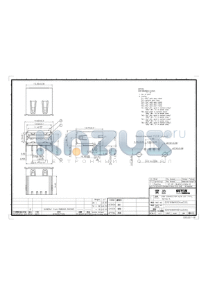 020169MR004G103ZL datasheet - USB CONNECTOR R/A DIP TYPE SEREIS A