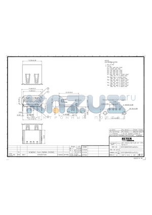 020169MR004G103ZU datasheet - USB CONNECTOR R/A DIP TYPE SERIES A