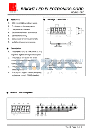 BQ-M51DRD datasheet - 14.20mm (0.56