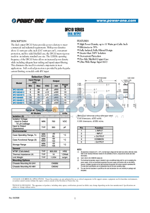 DFC10U datasheet - DUAL OUTPUT