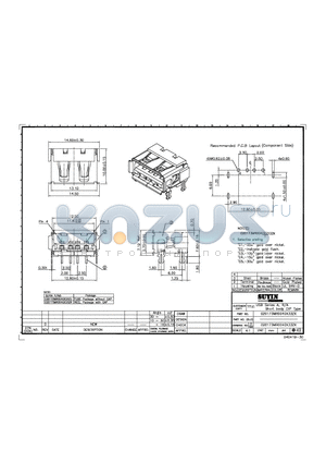 020173MR004G133ZU datasheet - USB SERIES A R/A SHORT BODY DIP TYPE