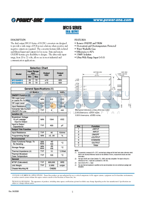 DFC15U48D15 datasheet - DUAL OUTPUT