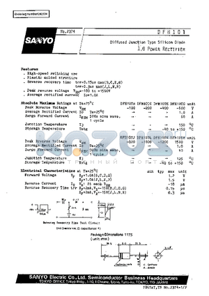 DFH10T datasheet - 1.0A Power Rectifier