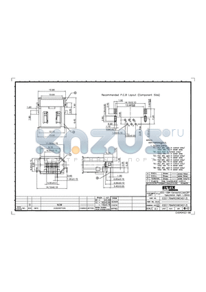 020179MR006S201ZL datasheet - 1394 CONNECTOR LEVEL DIP TYPE CENTER HIGHT 1.35MM