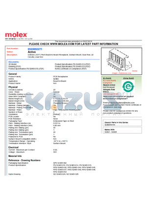 52465-2271 datasheet - 0.80mm (.031