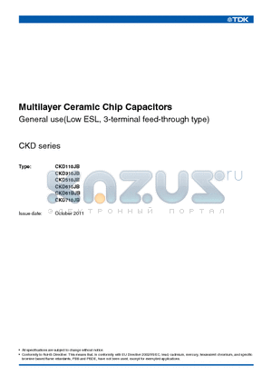 CKD61BJB datasheet - Multilayer Ceramic Chip Capacitors