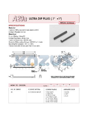 A29A40BA1 datasheet - ULTRA DIP PLUG