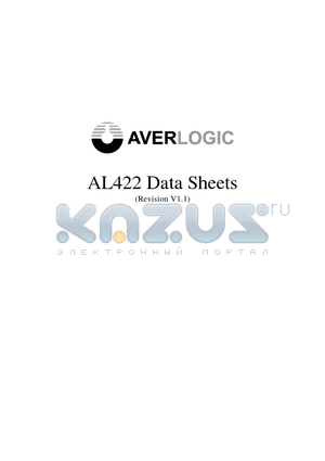 AL422 datasheet - AL422 3M-Bits FIFO Field Memory