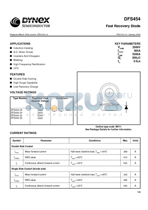DFS45420 datasheet - Fast Recovery Diode