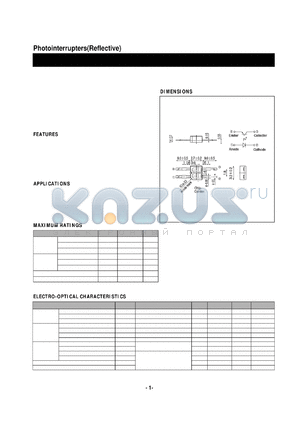 DG-105 datasheet - Photointerrupters(Reflective)