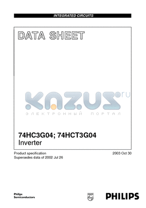 74HC3G04DC datasheet - Inverter