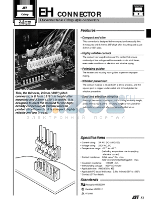 B4B-EH-TV4 datasheet - Disconnectable Crimp style connectors