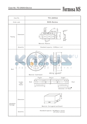 B4S datasheet - Case No. TO-269AA Device