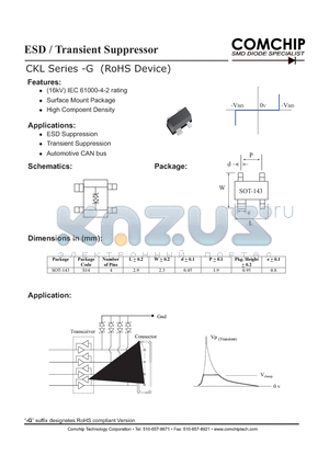 CKLS1424V-G datasheet - ESD / Transient Suppressor