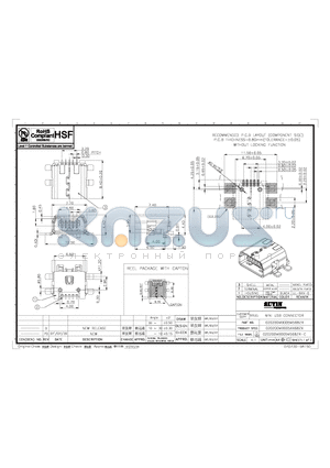 020200MB005M568ZR datasheet - MINI USB CONNECTOR