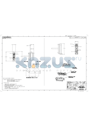 020541Y0003 datasheet - CONNECTOR ASSEMBLY PATCH PANEL, 16 WAY (MASTER), KEYED INTERFACE