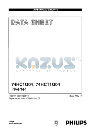 74HCT1G04GW datasheet - Inverter