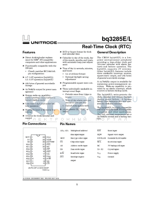 BQ3285ES datasheet - Real-Time Clock RTC