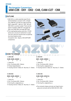 CAM-C27 datasheet - Rectangular Connectors