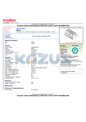 391001509 datasheet - 15.00mm (.591