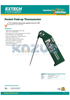 39272 datasheet - Pocket Fold-up Thermometer