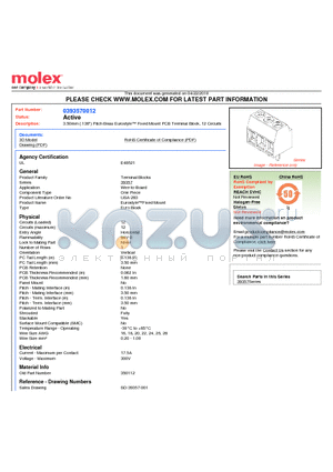 39357-0012 datasheet - 3.50mm (.138