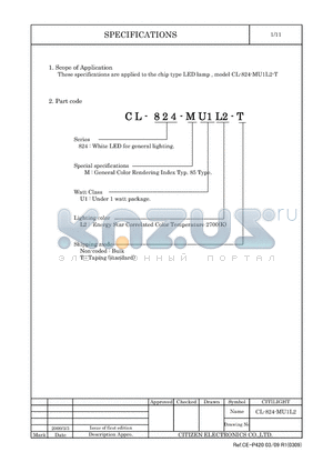 CL-824-MU1L2_1 datasheet - LED lamp