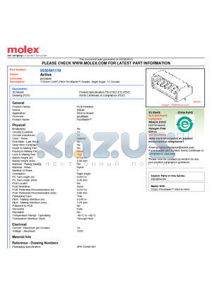 53048-1110 datasheet - 1.25mm (.049