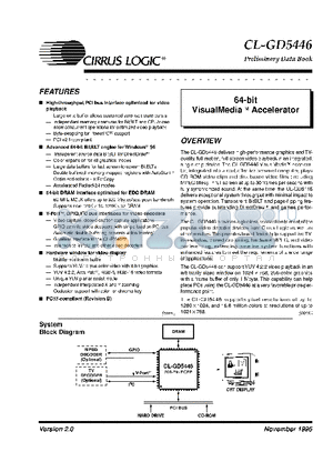 CL-GD5446-3HC-A datasheet - 64-bit VisualMedia Accelerator