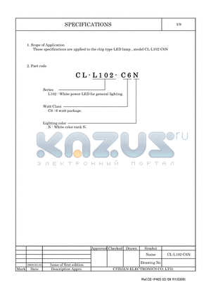 CL-L102-C6N datasheet - LED lamp