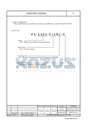 CL-L233-C13N1-C datasheet - LED lamp